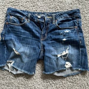 American Eagle Distressed Jean Shorts